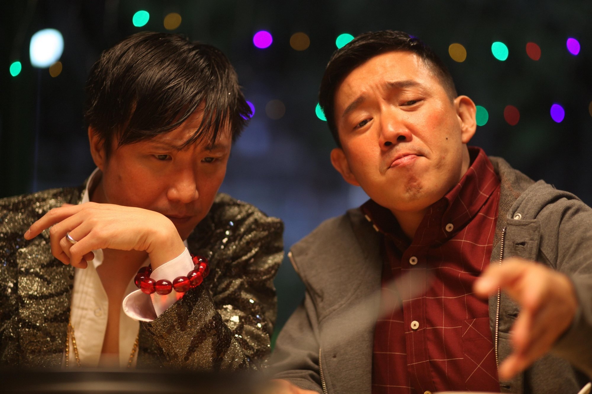 Ronald Cheng (left) and Chapman To in a still from Vulgaria.