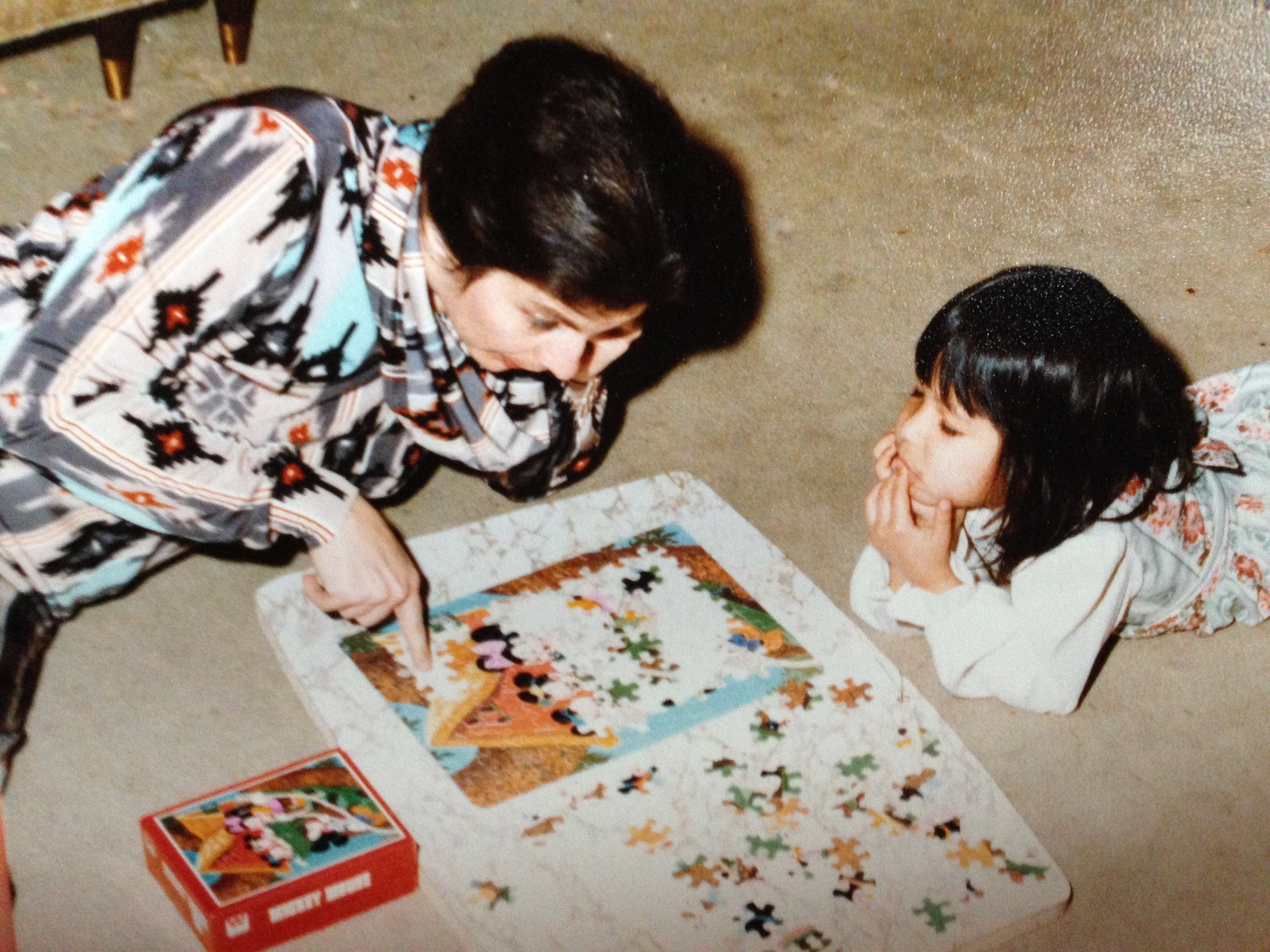 A young Alexandra Chan with her mother, Karen Elizabeth Smith. Photo: courtesy of Alexandra Chan