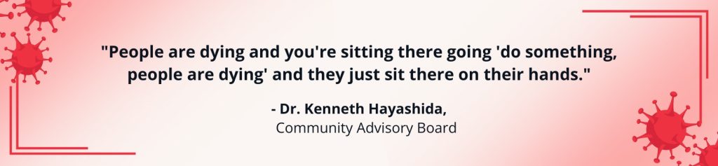 Quote from Dr. Kenneth Hayashida
