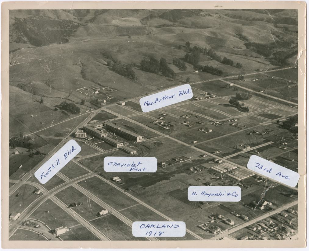  1918 aerial photo of Hayashi property
Courtesy: Hirokichi “Harry” Hayashi Family Collection, Densho
