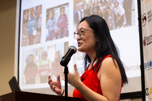 Priscilla Huang, executive director of the Center for Asian Americans...