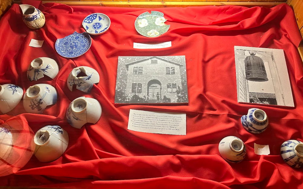 These porcelain bowls were discovered by archaelogists in Santa Barbara, CA