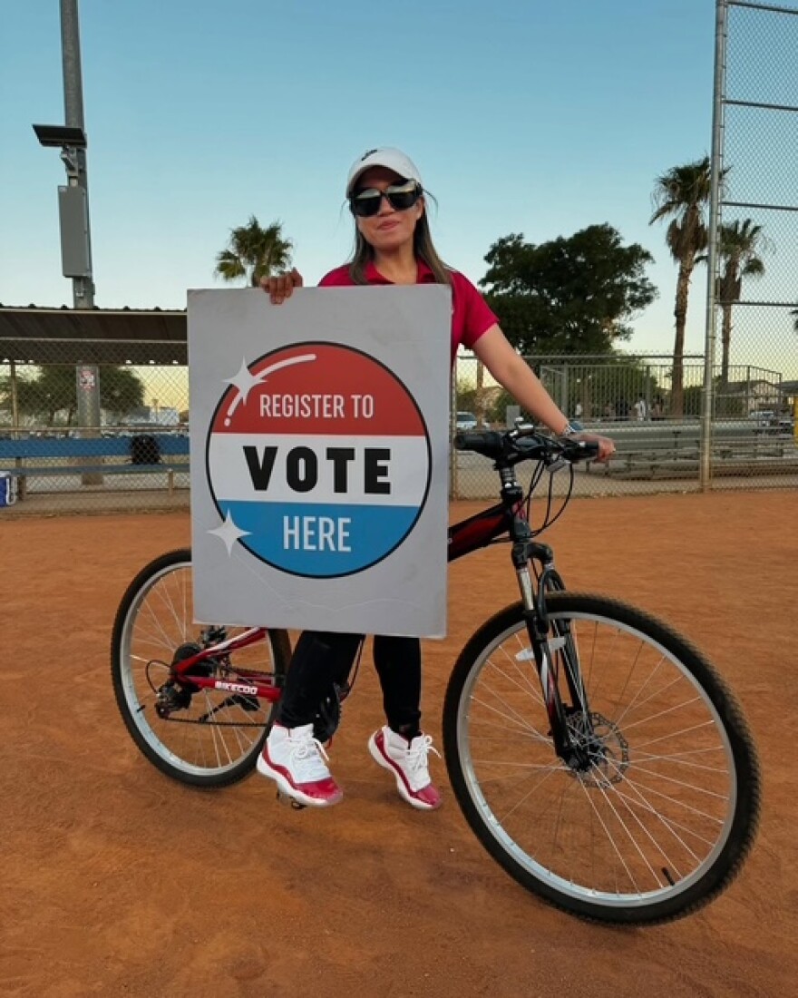 The Asian Community Development Council registers community members to vote in Las Vegas, Nevada, in November of 2024.