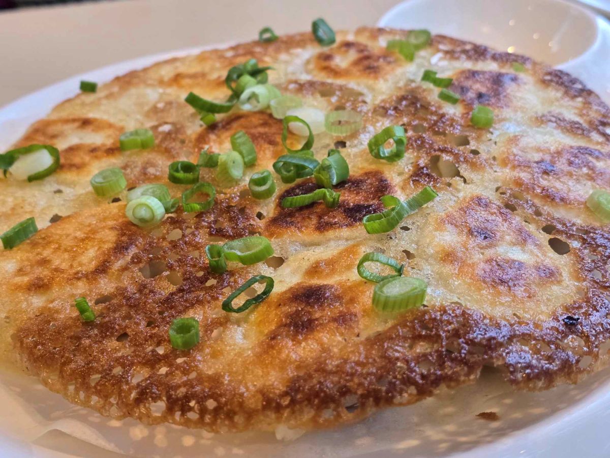Pan-fried dumplings at Mimi Garden.