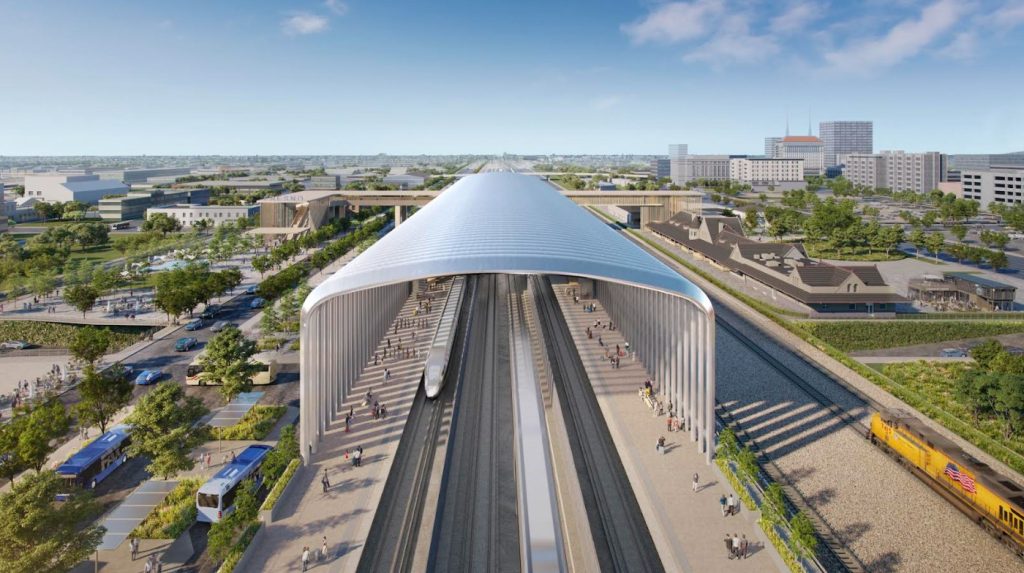 Rendering of Fresno High-Speed rail station.