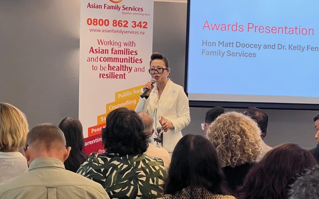 Kelly Feng from the Asian Family Services at the inaugural Flourishing Asian Communities and Workforce Symposium hosted by the Asian Family Services in Auckland on Friday, 13 March, 2026.