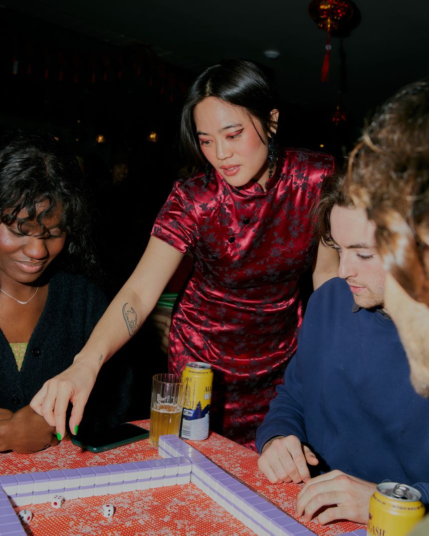 Angie Lin has found success running in high-brow mahjong events and partnerships with her company, East Never Loses.