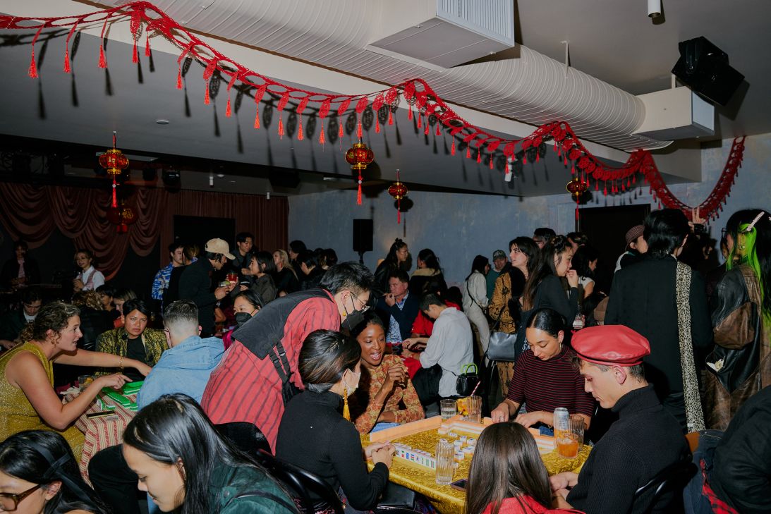 East Never Loses hosted a Lunar New Year mahjong event in Los Angeles on January 21, 2023.