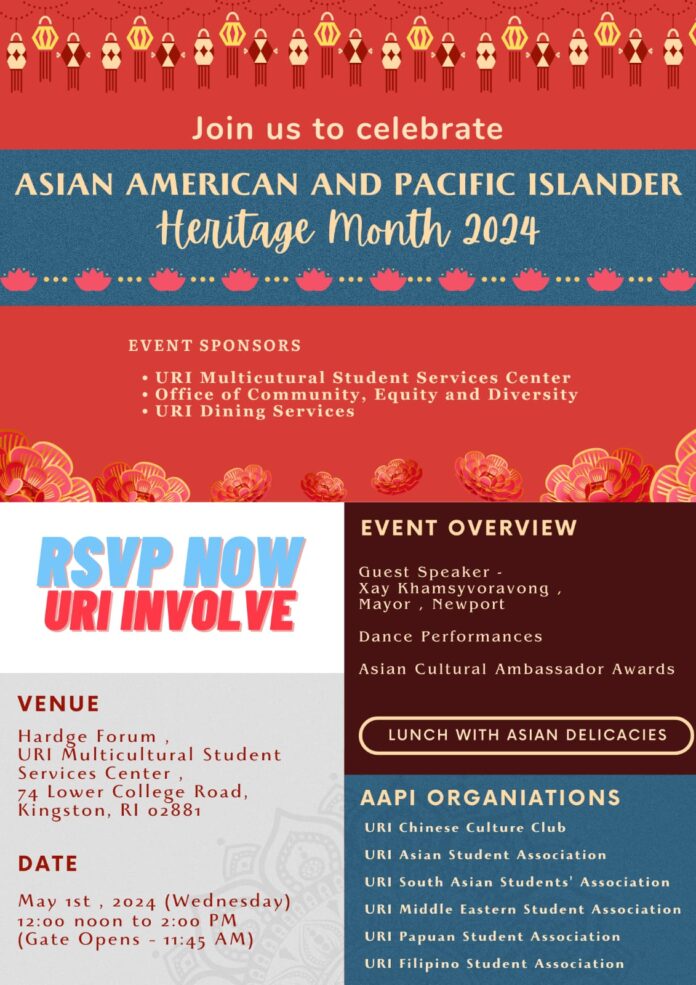 Multicultural Student Services Center to host celebration of Asian American and Pacific Islander Heritage Month – Rhody Today