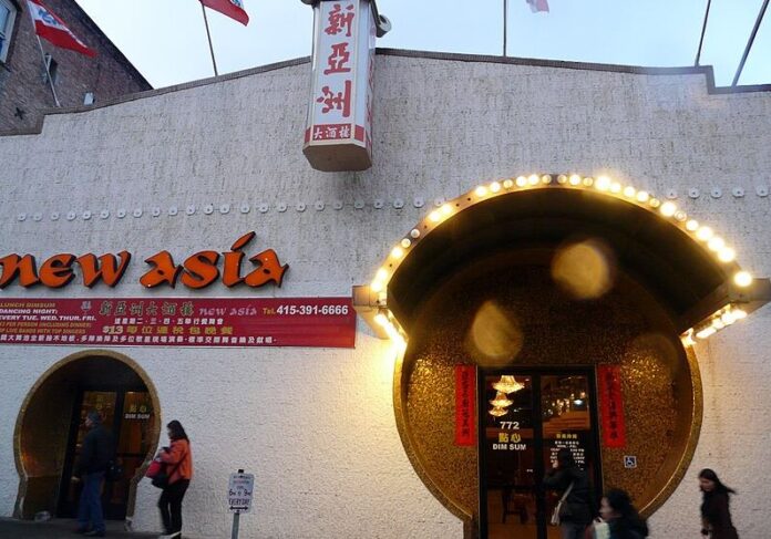 Exterior of the former New Asia Restaurant in San Francisco