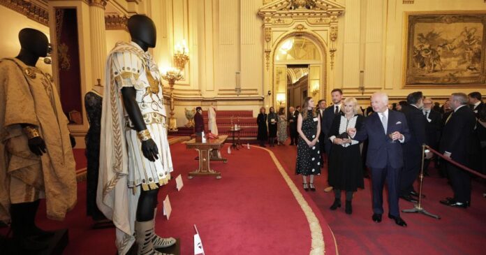 King celebrates film and TV industry at Buckingham Palace