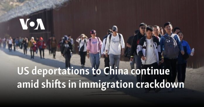 US deportations to China continue amid shifts in immigration crackdown