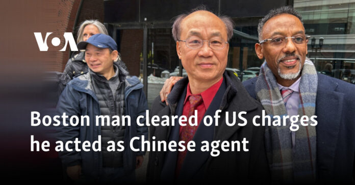 Boston man cleared of US charges he acted as Chinese agent