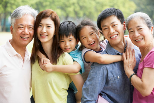 asian family